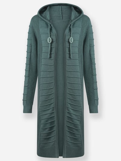 Lang gebreid vest