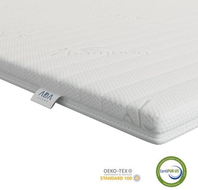 Koudschuim topper 90x200 - stevig hardheid - Topdek Matras - circa 8-9 cm Topmatras - afritsbaar - wasbaar - orthopedisch - hypoallergeen topdek matras - CertiPUR® en Okoetex gecertificeerd