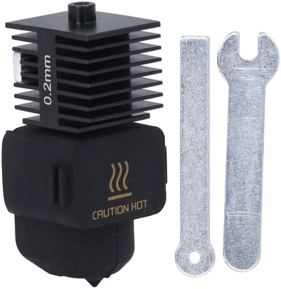 Dailygoods- Hotend Mondstukset Gehard Staal - 3D-printer - Bevestiging met Schroefdraad - Filamentdiameter 1,75 mm - Compatibel met A1/A1 Mini - Ondersteunt Hoge Temperatuur tot 320 ℃ - 3D-printer Mondstuk