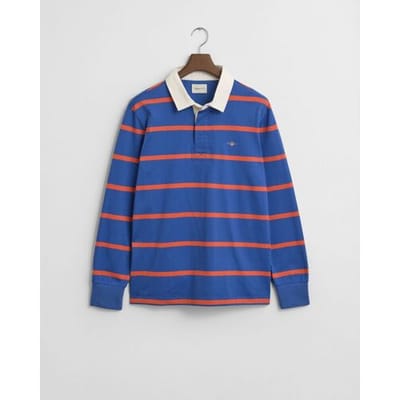 Gant Trui Thin Stripe Heavy Rugger Rich Blue / male