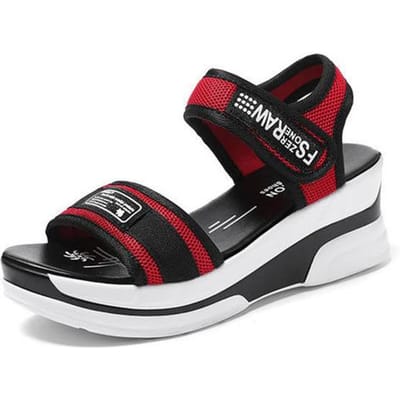 Zomer Nieuwe Sandalen Voor Dames Mode Sport Casual Schoenen Open Teen Kleurafstemming Strand Schoenen Platform Verhoging Sandalen Vrouwelijk 37