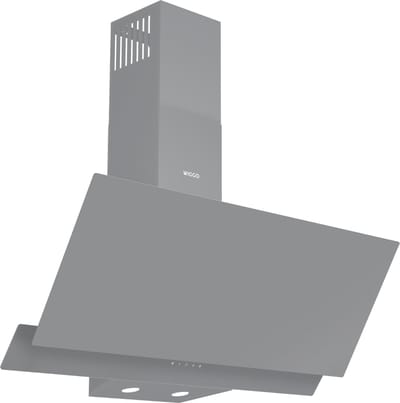 Wiggo WE-A942G(G) – Schuine Afzuigkap 90 cm – Grijs Dubbel Glas – A+ Energieklasse – Touch Control – Eco+ Design – 5 jaar garantie