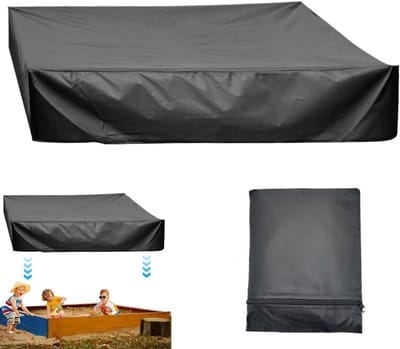 Waterdichte zandbakhoes van 150 x 150 x 20 cm, Oxford stof, met trekkoord, ideaal voor zandbakken, tafels en tuinmeubelen