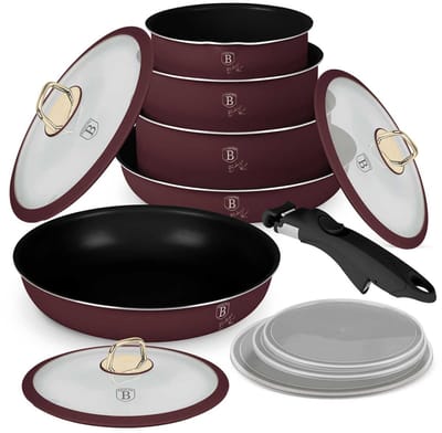 TITANIUM KOOKGEREI SET 12-DELIG BERLINGER HAUS BH-8250 LEONARDO