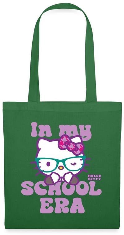 Hello Kitty Met Bril In My School Era Tas Van Stof Schoudertas