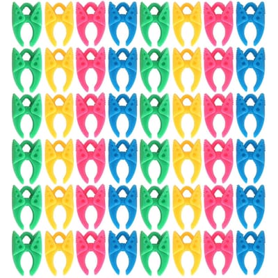 48 Stuks Klem Draadbeschermer Organiseren Siliconen Spoelclip Spoel Naaiaccessoires yellow