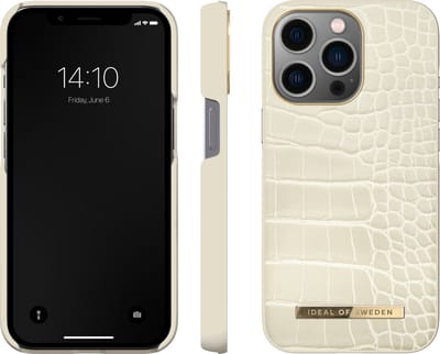 iDeal Of Sweden Atelier Case Introductory iPhone 13 Pro Cream Beige Croco - Recycled