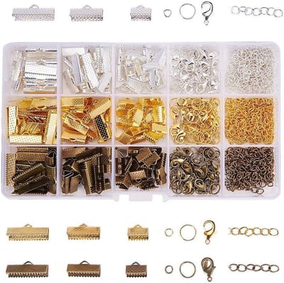 420 Stuks Sieraden Maakset - DIY Ambachten met Klemmen, Kreeftsluitingen en Verlengingen voor Kettingen