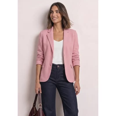 Eenvoudige blazer met structuur