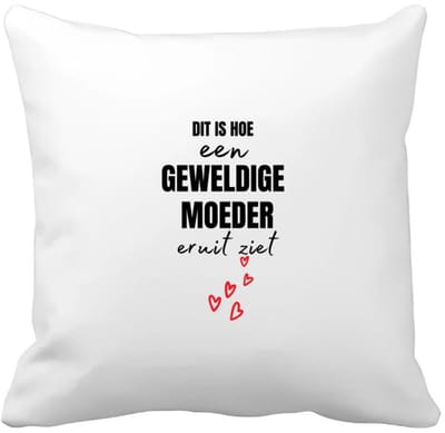 Akyol - dit is hoe een geweldige moeder eruit ziet Kussen hoes - Moeder - mama - moederdag - cadeau - verjaardag - geweldige - 40 bij 40 cm
