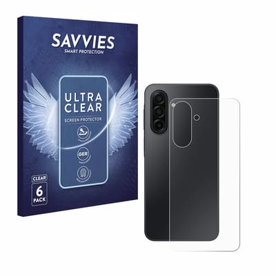 Savvies - Screenprotector voor Samsung Galaxy A17 5G (Achterkant) - Folie Beschermfolie transparant 6 Stuks