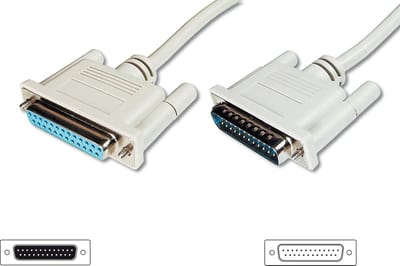 Digitus AK-610201-050-E 5m Beige parallelle kabel