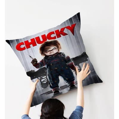 Klassieke Chucky Horrorfilm Kussensloop Inches Boerderij Decoratie Huis Gooi Kussenslopen Voor Bank Decoraties 50x50cm