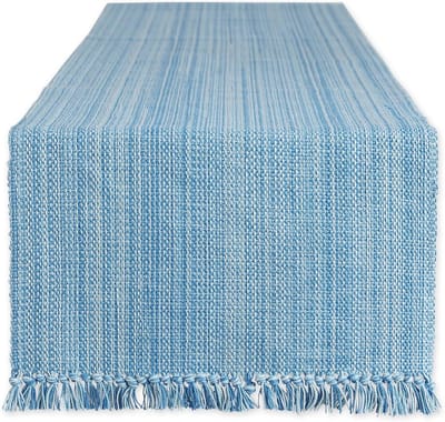 Variegated Tafelblad Collectie, Tafelloper, 13x72, Lichtblauw