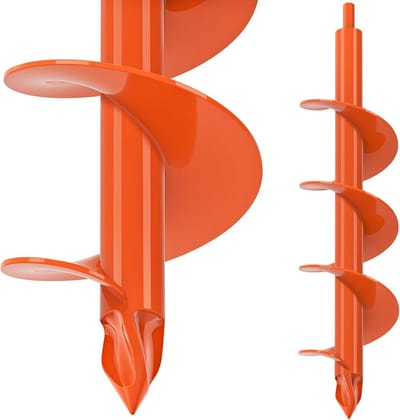 Auger Boor voor de Tuin, 41 x 9cm Grondboor voor Postgaten en Planten, Geschikt voor 10mm Hex en Ideaal voor Aanleg van Tuinen en Hekken