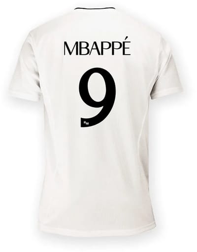 Real Madrid 24/25 Mbappe Thuis T-shirt Met Korte Mouwen Wit M