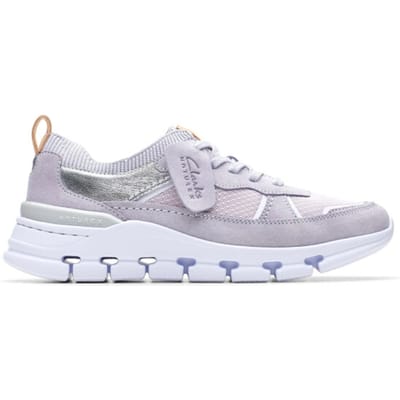 Clarks Nature X Cove - dames sneaker - Paars - maat 35.5 (EU) 3 (UK)