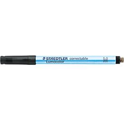 Marker Correctable 305 Staedtler Lumocolor®, lijnbreedte M, niet permanente en droog afveegbaar, 10 stuks, zwart