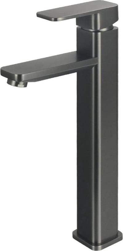 Mawialux wastafelkraan hoog - Vierkant - Gunmetal grey - Minx