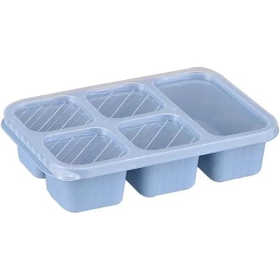 5 Vakken Bento Box Draagbare Voedselopslag Lunchbox Lekdicht Voedselcontainer Magnetron Oven Servies Studenten Lunchtas Kinderen