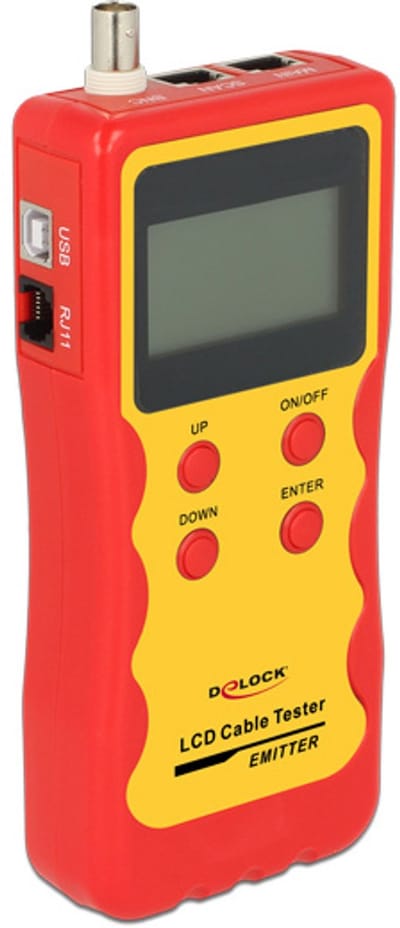 Delock LCD Cable Tester RJ45 / RJ12 / BNC / USB