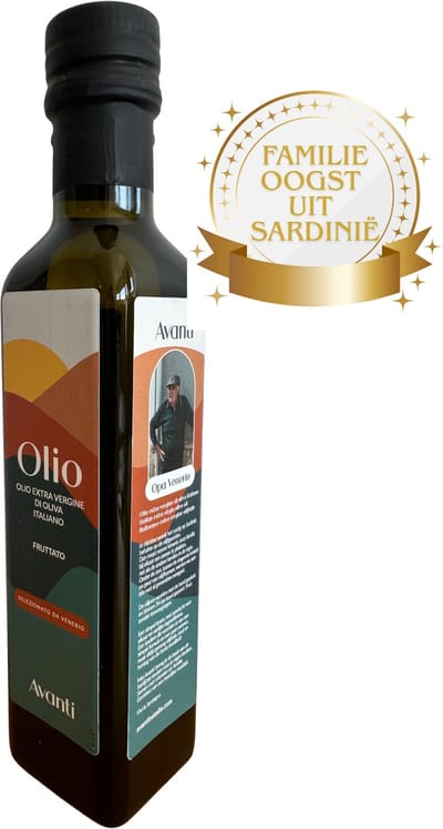 Avanti Natalie Extra Vierge Olijfolie – 250 ml – Sardinië – Koudgeperst