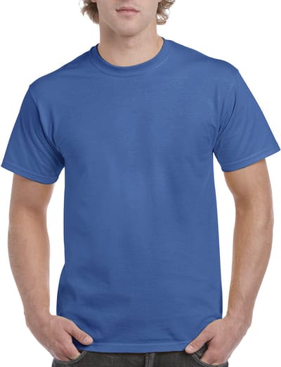 T-shirt met ronde hals 'Ultra Cotton' Gildan Kobaltblauw - M