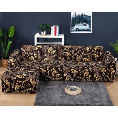 Spandex Bankhoezen Voor Woonkamer Elastische Stretch Bankhoezen L-Vorm Chaise Longue Moet 2 Stuks Kopen Meubelbeschermer 1pc  1-Seat 90-140cm gray