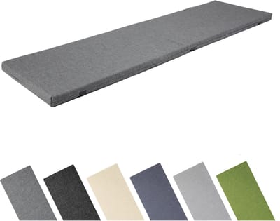Garronda Bankkussen 140x40 cm – 4 cm dik – Waterafstotend & UV-bestendig – Grafiet GD-AM-Dino