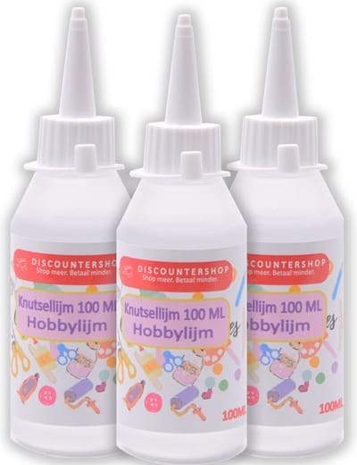 Knutsellijm 300 - 3 stuks 100ml - Knutsellijm - Lijm - All purpose glue - Glue - Kinderlijm - Knutselen - Goedkope knutsellijm -