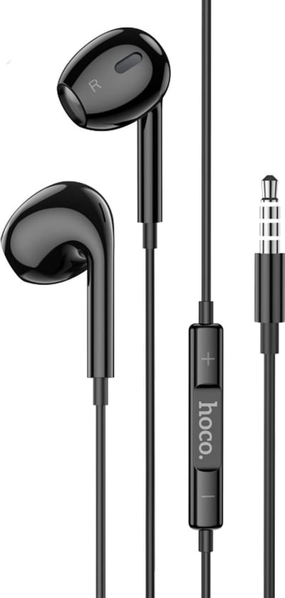 Oortjes met draad - Microfoon - In Ear Oordopjes - 3,5mm Jack Aansluiting - 120cm kabel - Zwart