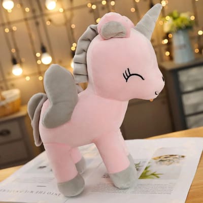 Klikkopers®- Knuffel Eenhoorn - 30CM - Squish Knuffel - Kawaii Kussen - Eenhoren Knuffel - Unicorn Knuffel - Kawaii knuffel - Roze