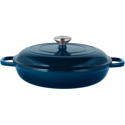 SILVERCREST Gietijzeren hapjespan, Ø30 cm (Donkerblauw)