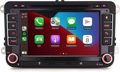 Carplay autoradio voor Volkswagen Polo Passat Caddy Tiguan Golf 5 6 | 2006 t/m 2020 | Android 13 | Draadloos Apple Carplay & Android auto | 4GB + 64GB | 8-Core processor | Cartronix | 2025 model | Bluetooth & Wifi