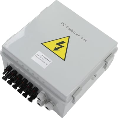 Boîtier de Combinateur PV 6 Chaînes IP67 Étanche Boîtier de Combinateur Solaire avec Fusible 15A Parafoudre 40KA
