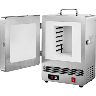 VEVOR 1650W elektrische smeltoven, digitale smeltoven, elektrische stookoven met max. temperatuur 1200°C voor verlorenwasgieten, klei-doe-het-zelf, metaalgloeien, keramisch stoken, PID-temperatuurregeling