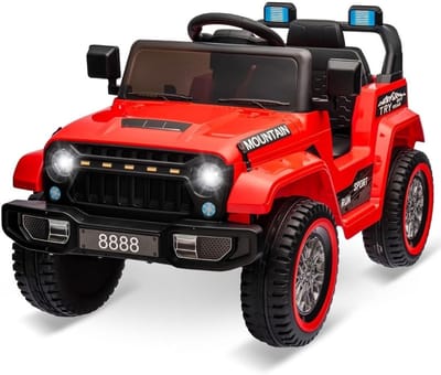 SCH® Elektrische Auto voor Kinderen Accu - Elektrische Auto - Elektrische Kinderauto - Rood- 96cm x 60cm x 61cm
