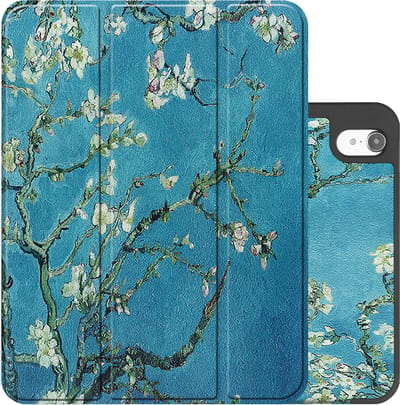 Hoes - Geschikt voor Apple iPad A16/A18 (2022/2025/2026) - 10.9 & 11 inch (10e, 11e & 12e generatie) - Dun & Stevig - Trifold Bookcase - Hard Cover Case - Met Uitsparing Geschikt voor Apple Pencil - Hardcover Book - Tablet Hoesje - Bloesem
