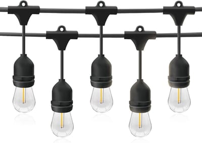 Buitenverlichting met 20 Lampen en E27 Fitting - 10 Meter IP54 Weerbestendig voor Tuin, Balkon en Feesten