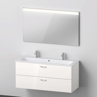 Duravit XBase MöbelSet 123 cm, with mirror, 2 tap holes, without shelf XB006604545