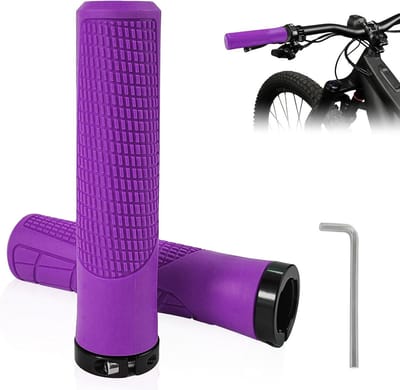 Fiets Handvatten - Stuur Grips - Comfortabel Fietsen - Ergonomisch Ontwerp - 22 mm - Paars