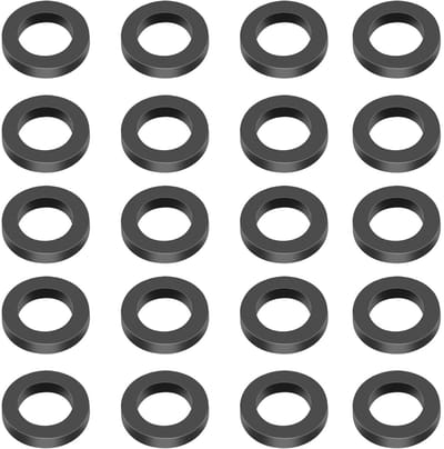 Set van 20 Stuks Douchekop Filterring, PVC Waterdicht Gasket voor Douche en Handdouche Aansluiting, Voorkomt Lekkage en Verbetert Waterdruk