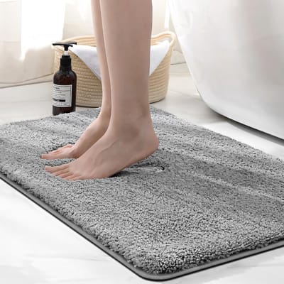 Dailygoods- Badmat Super Absorberend 2 cm - Microfiber - Antislip - Pluizig - Badkamer Accessoires - 50 x 80 cm - Badkamermat