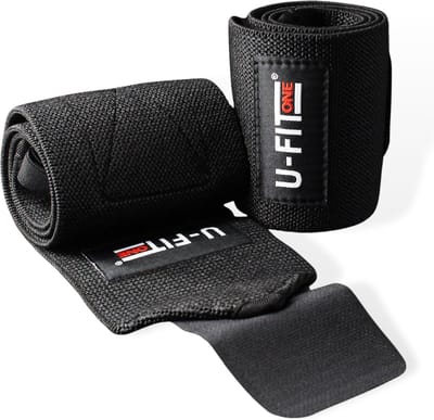 U-Fit One® 1 Paar Wrist Wraps- 2 Stuks Polsbrace - Polsband - Krachttraining - Fitness - Crossfit - Polsbeschermer - Polsen - Polsbandage Wrist Support Wraps - Handen support - rechts - links