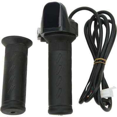 Poignée d'accélérateur rotative pour scooter électrique, installation facile, poignée d'accélérateur pour vélo électrique avec rétroéclairage black