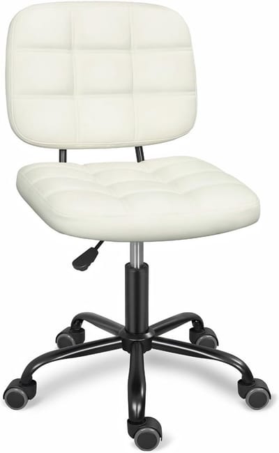 KAD® Bureaustoelen - Ergonomische Bureaustoel - Bureaustoel - Wit - 39cm x 43cm x 85cm