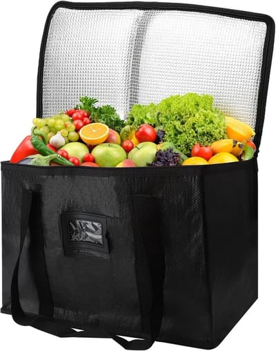 Grote Vouwbare Koeltas voor Picknicks, Kamperen en Stranduitjes - Isolerende Thermotas voor Auto en Reizen, Ideaal voor Barbecues en Buitenevenementen