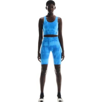 On Studio Tights Short 2 Malibu Size: XS | Sports Accessories Outlet | Dames | Blauw