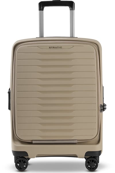STRATIC Novium ML - handbagage koffer - 55 cm - voorvak - Sand