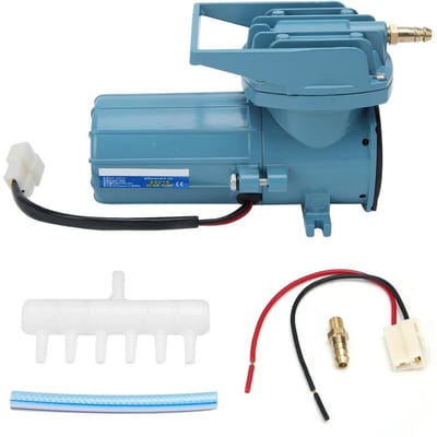 Auto DC Elektromagnetische Zuurstofmachine Beluchting Luchtpomp voor Vissen Zeevruchtentransport MPQ902-12V-18W gray